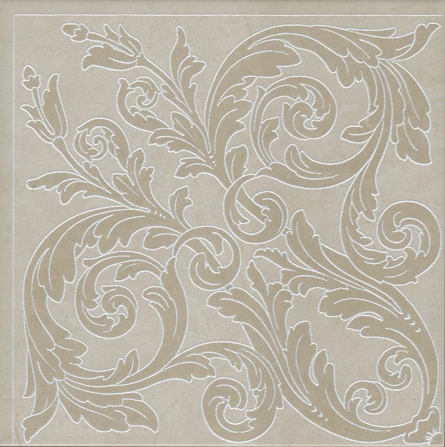 Керамогранит HGD/A500/SG1687 Декор Монсанту бежевый светлый 40,2х40,2