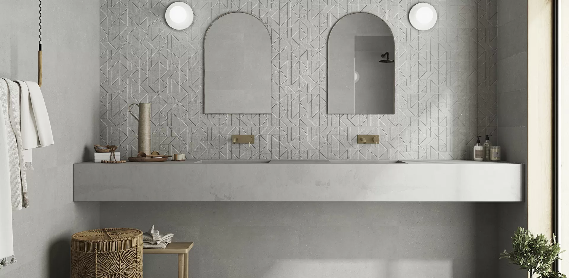 Плитка Gravel white 40x120
