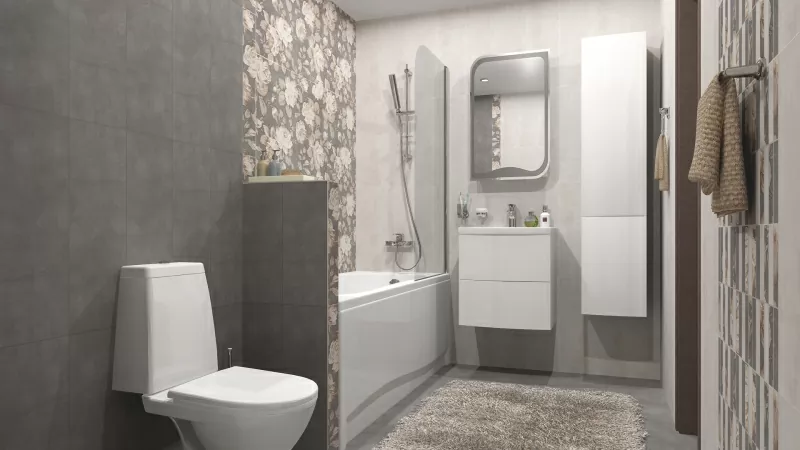 Керамогранит Fiori Grigio светло-серый 6246-0066 (6046-0196) 45х45