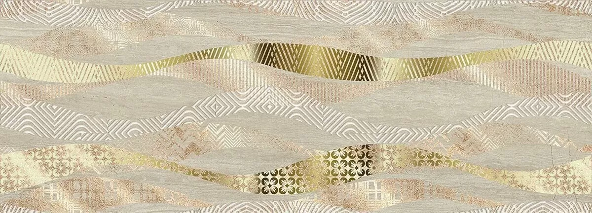 Плитка 587662001 Trevi Decor Beige Onda 25.1x70.9