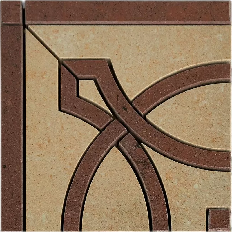 Керамогранит Angolo Rinascimento B Palissandro (Madras Pink, Palissandro) 15x15