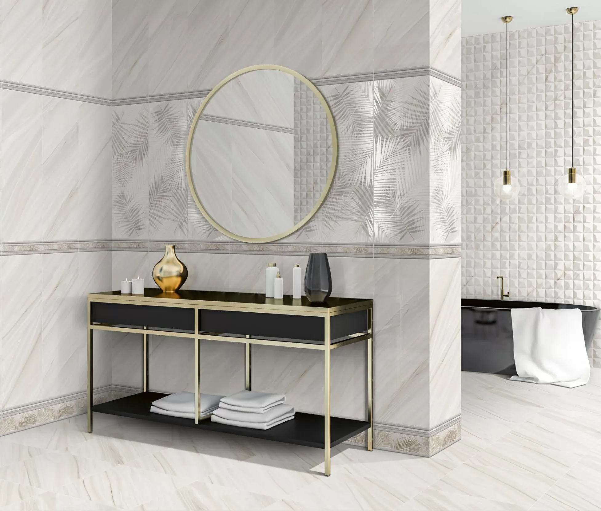 Плитка MOLDURA MARTE ICE 5*30