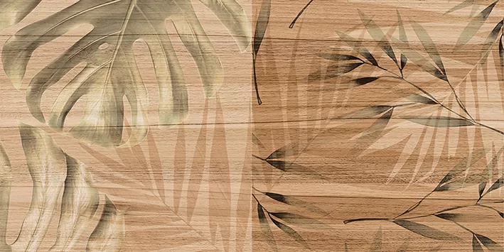 Плитка 08-01-15-2454 Organic коричневый узор 20х40