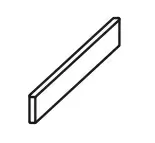 Керамогранит 610130005299 Да Винчи Браун Плинтус 60x7.2