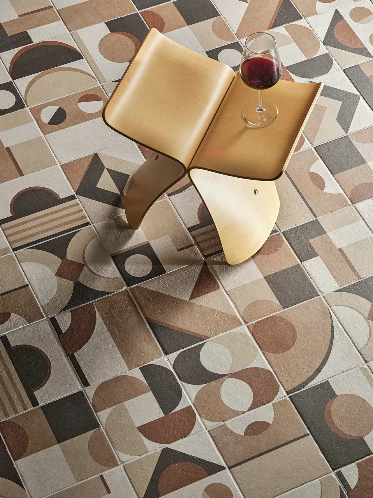 Керамогранит 1086526 Italica Modulare 39 Terra Arsa (комплект 2шт 20x20, 1шт 20x40, 2шт 40x40, 1шт 40x60,8)