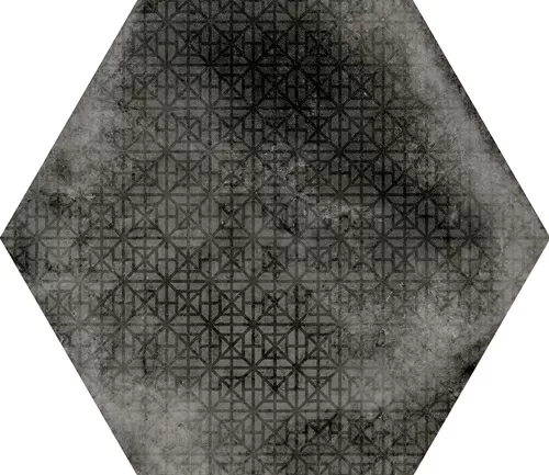 Керамогранит 23604 Urban Hexagon Melange Dark 29,2X25,4