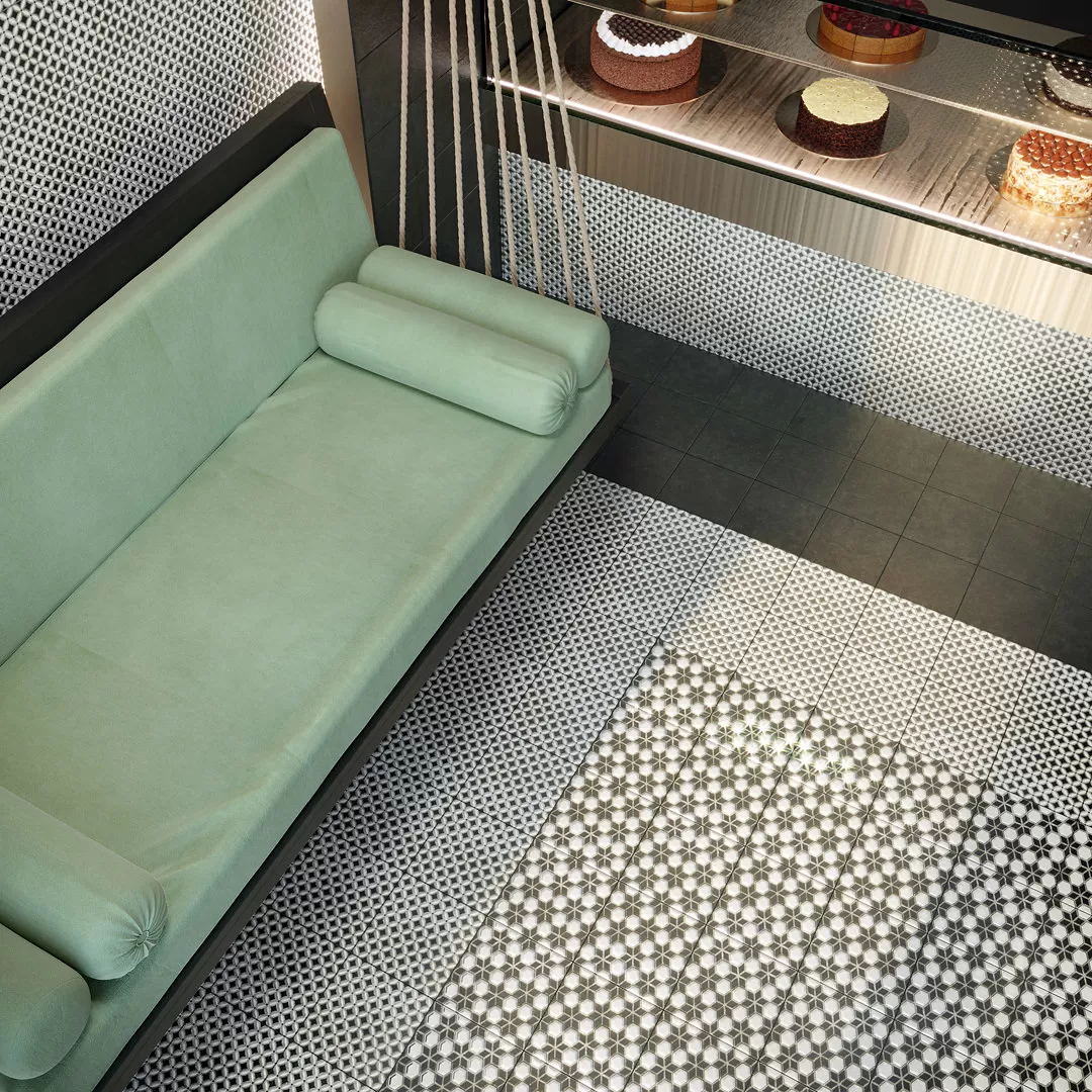 Керамогранит SG1598N Фреджио черный матовый 20x20x8