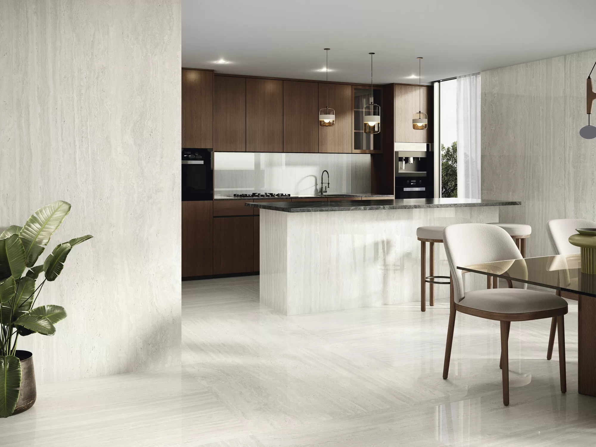 Керамогранит Venice Bianco Natural Rect 120x120