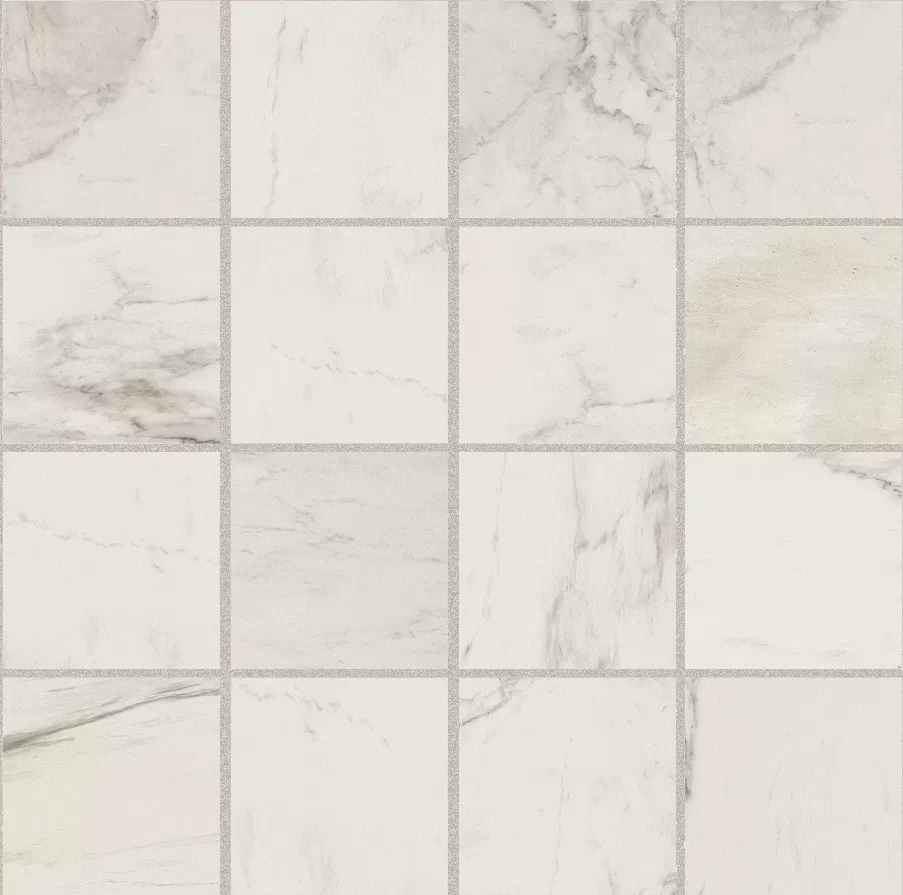 Мозаика 752811 Stones 2.0 Calacatta Glossy Mosaico 6mm 7,5x7,5 30x30