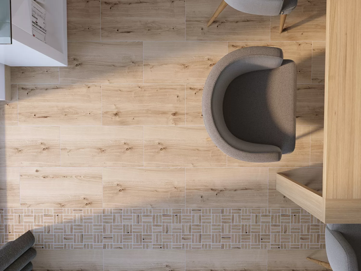 Керамогранит WS5A116 Плинтус Woodhouse коричневый 7x59,8