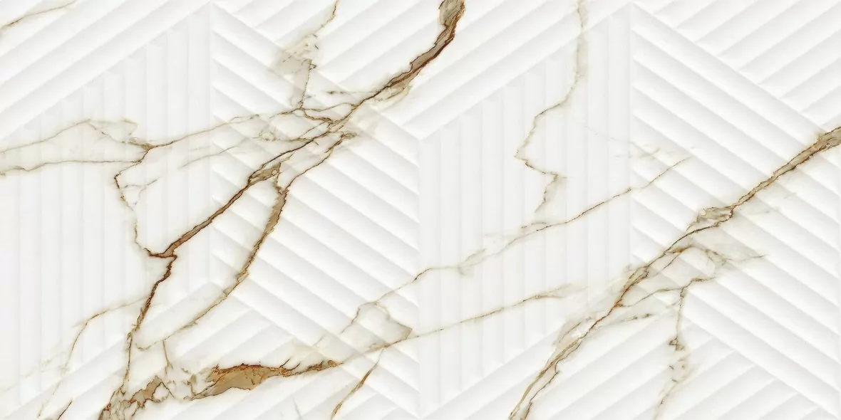 Плитка LE63063A-F53 Bianco Carrara Oro Cubo Rectificado 30х60
