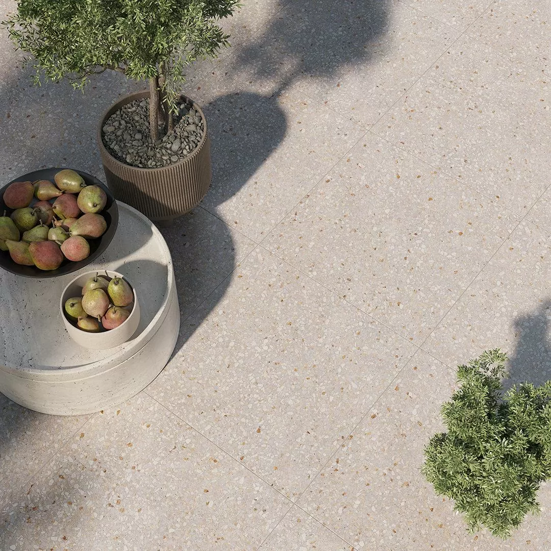 Керамогранит SG632420R Терраццо серый светлый обрезной 60x60