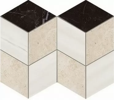 Керамогранит AS2M Marvel Stone Mosaico Esagono Geo Warm Lapp 25,4X35,2