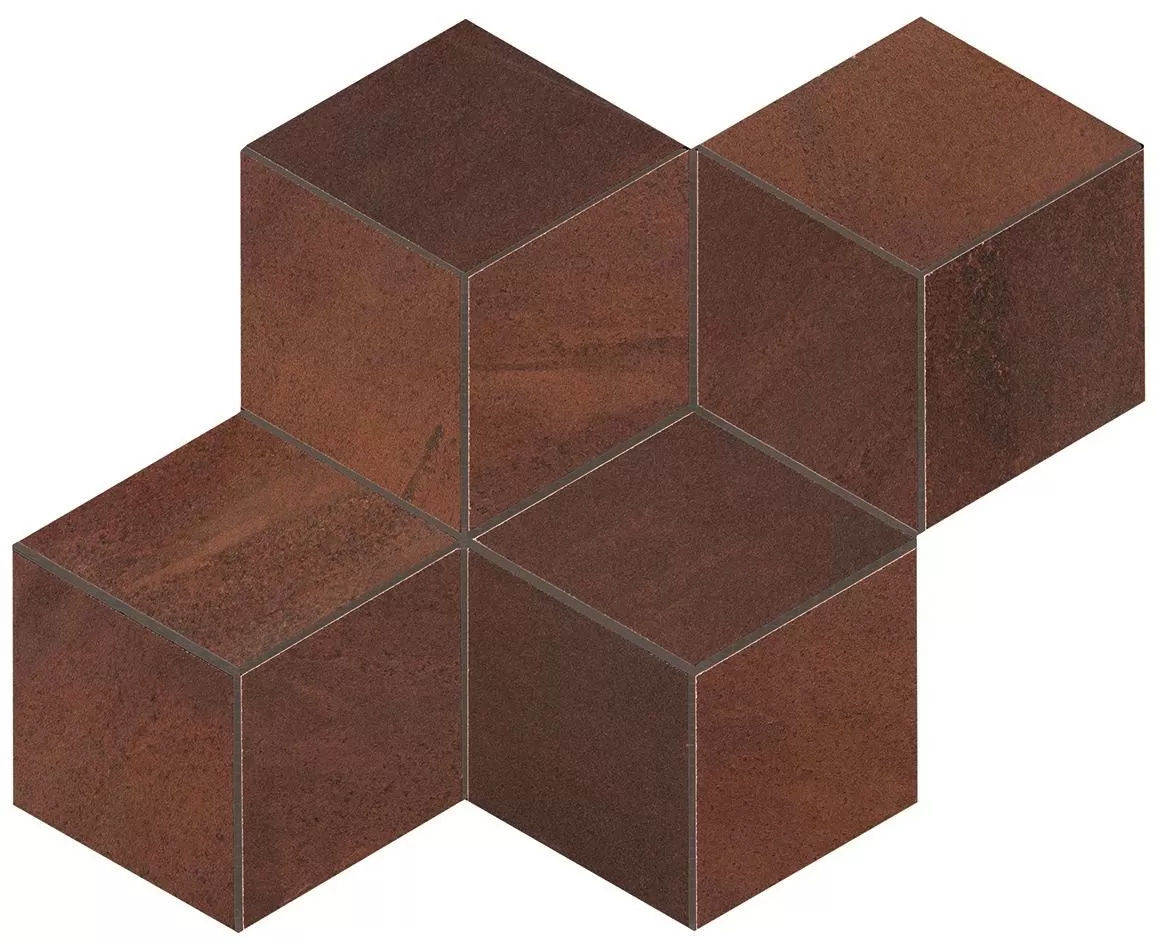 Мозаика A0UP Blaze Corten Mosaico Esagono Matt 30x35