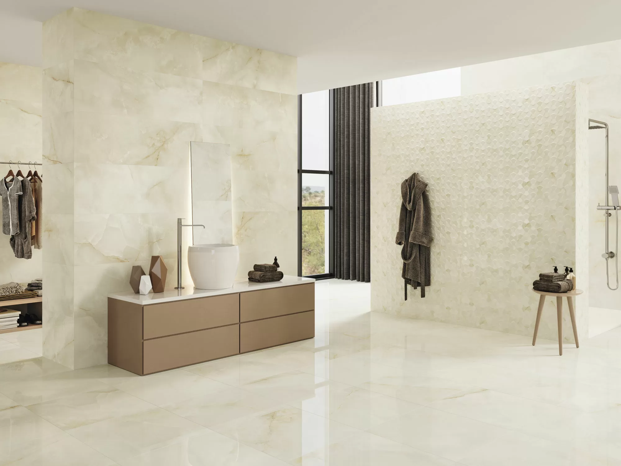 Плитка Quios Blaze Cream Rect 40x120