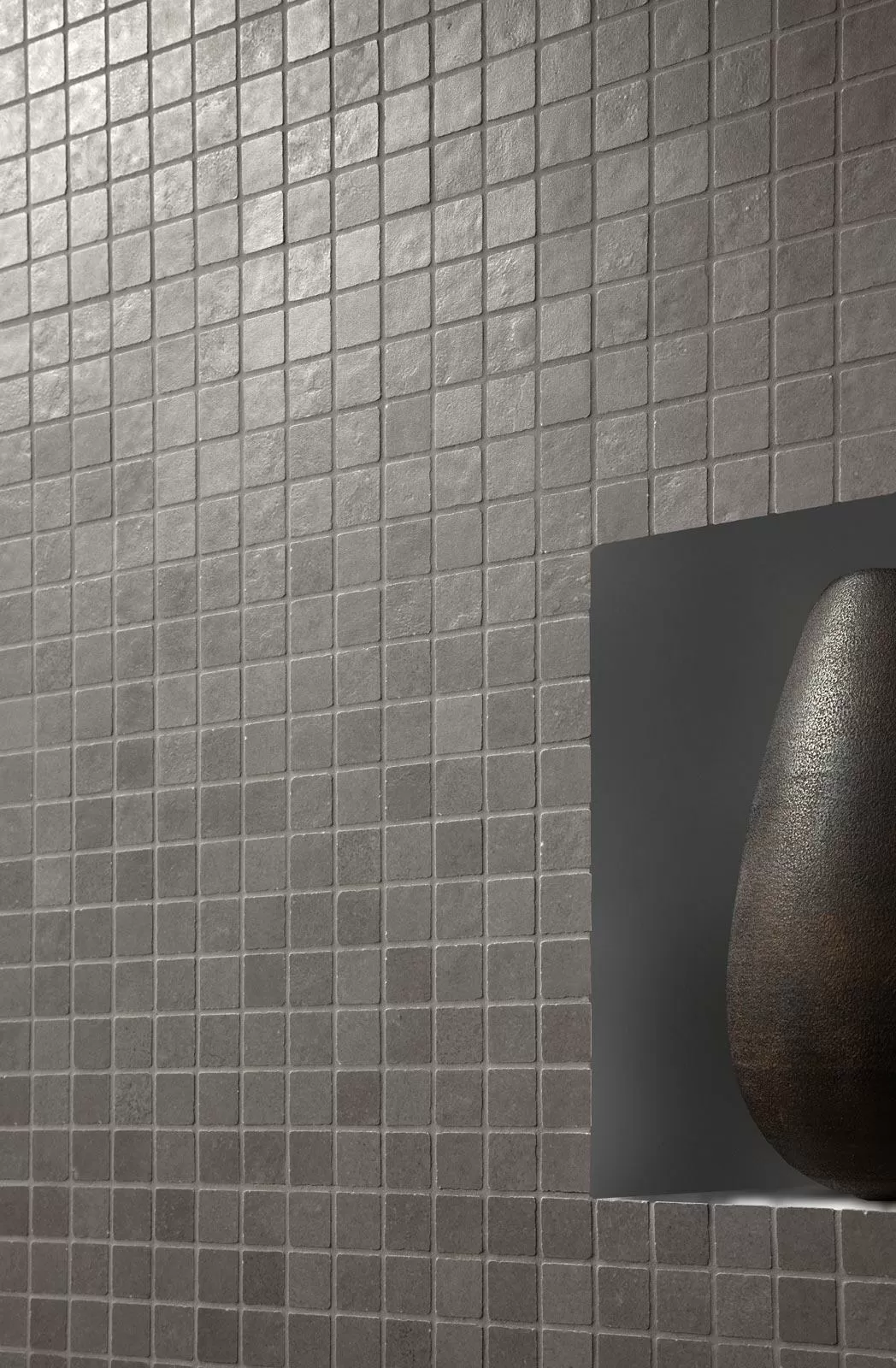Плитка R6MK Terracruda Piombo Struttura Verso 3D Rett. 40x120
