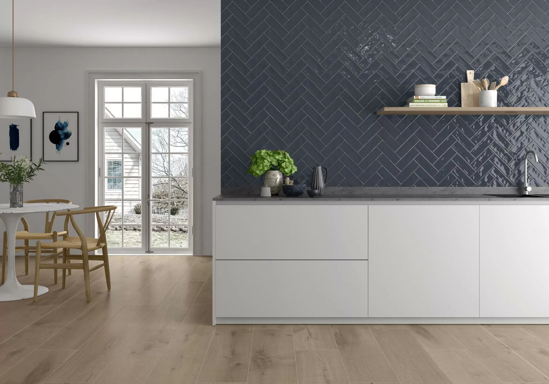 Керамогранит Es.Oldmanor Dark Matt Rect. 90x90