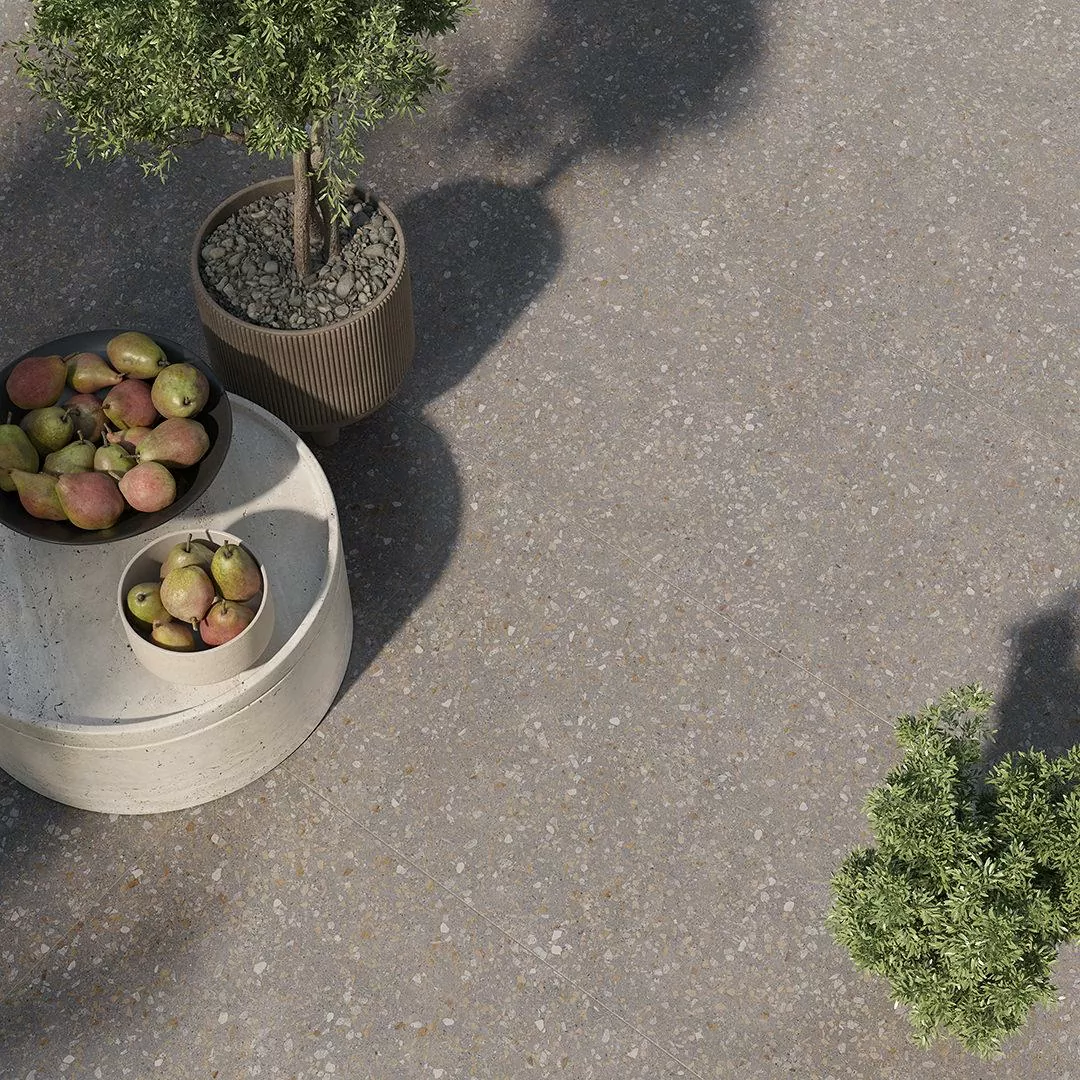 Керамогранит SG632420R Терраццо серый светлый обрезной 60x60