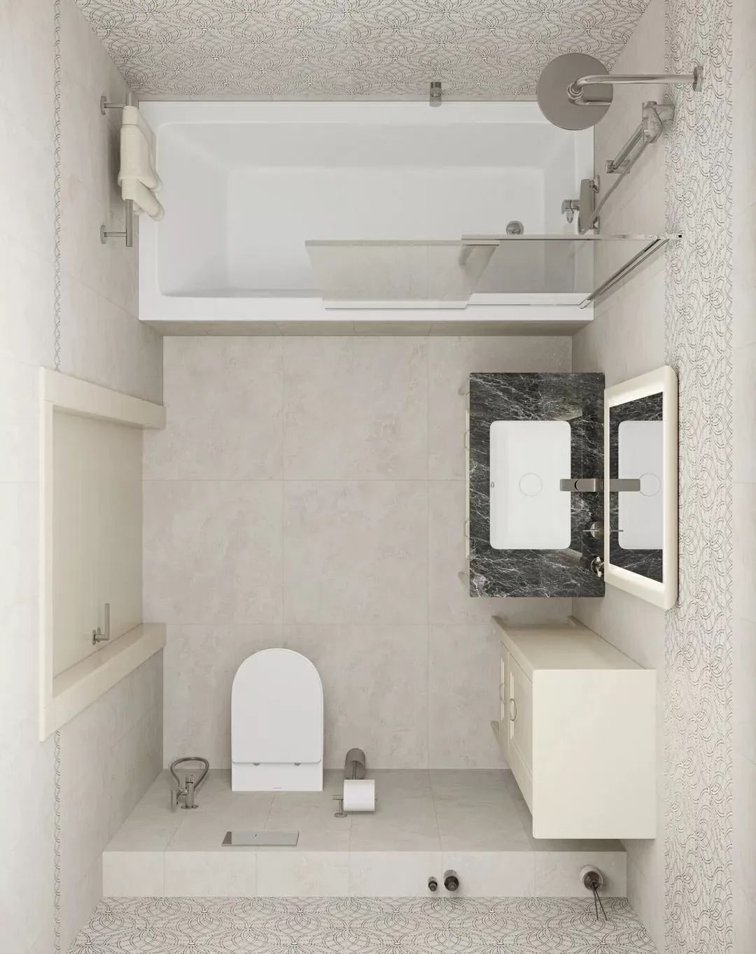 Керамогранит KM6060G0441R Литос серый светлый матовый обрезной 60x60x0,9