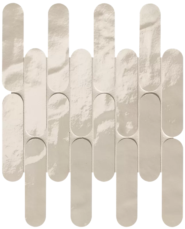 Мозаика fRNR Glim Avorio Curve Mosaico Brillante 29x29,5