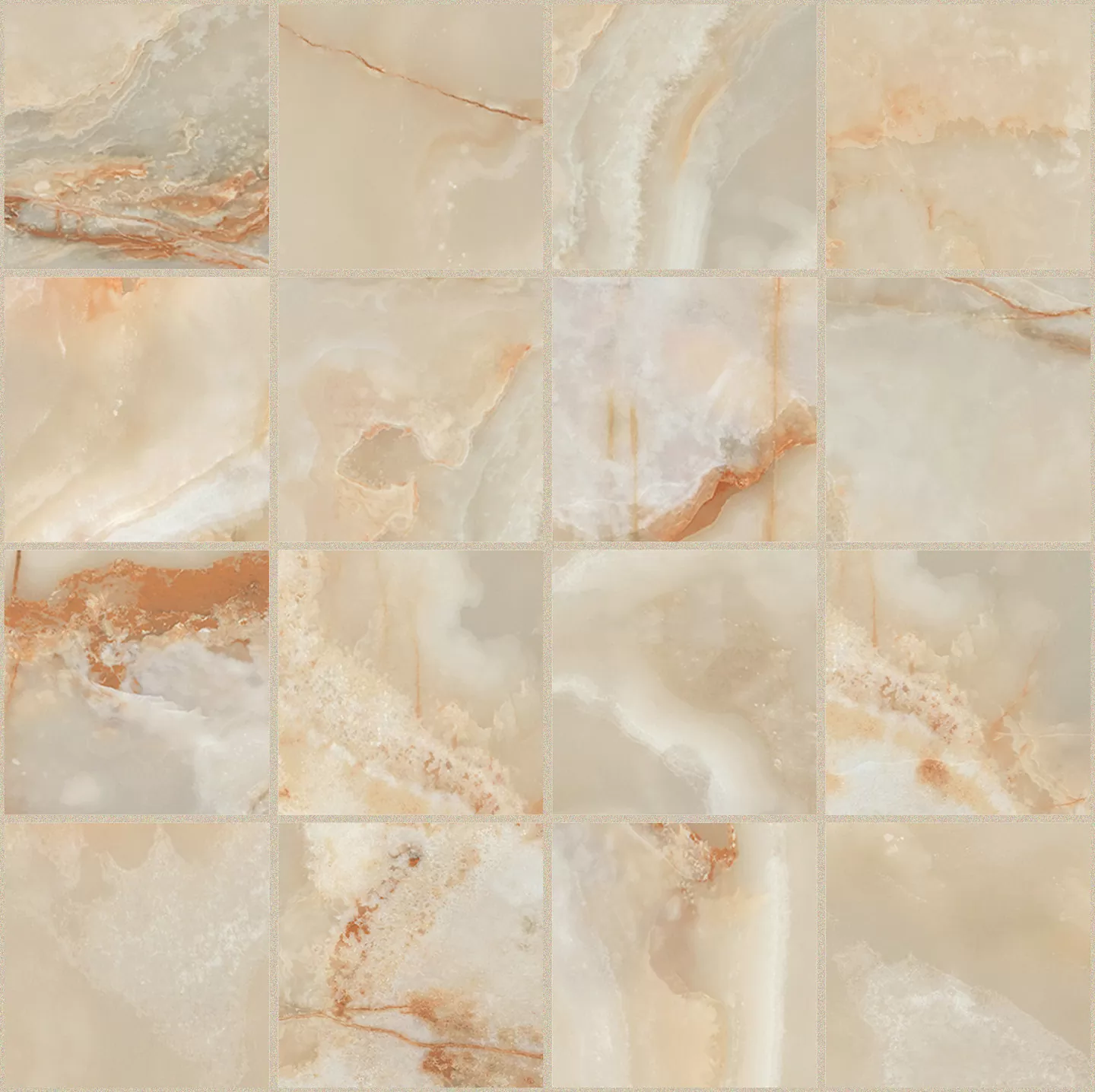 Мозаика 767693 Onyx&More Golden Onyx Glossy Mosaico 6mm 7,5x7,5 30x30