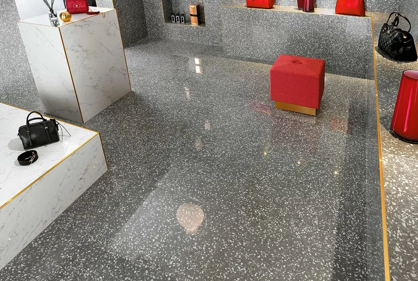Керамогранит ATW4 Marvel Terrazzo Pearl 60x60