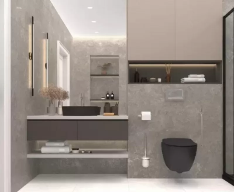 Керамогранит Capri Gris серый сатинированный карвинг 60x120
