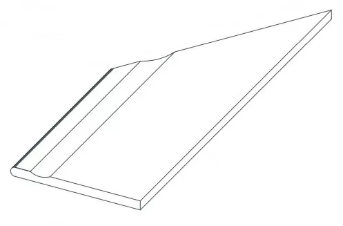 Керамогранит 620090000818 Force Fancy Bordo Piscina Angolo Sx 30x60