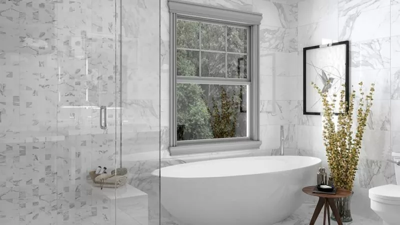 Керамогранит P10850 Eternal White Polished Rect 8.2mm 60x120