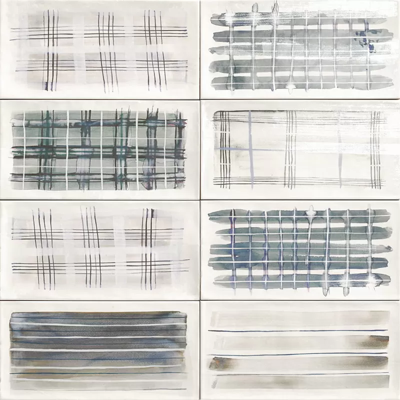 Плитка PT02918 Deco Aquarel Grey 15x30