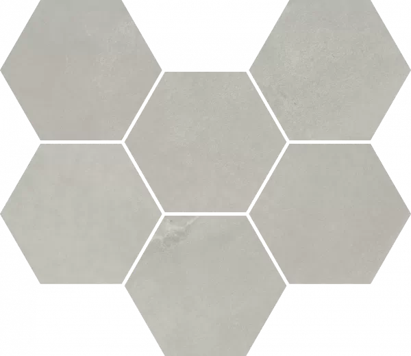 Мозаика 620110000188 Continuum Silver Mosaico Hexagon 25x29