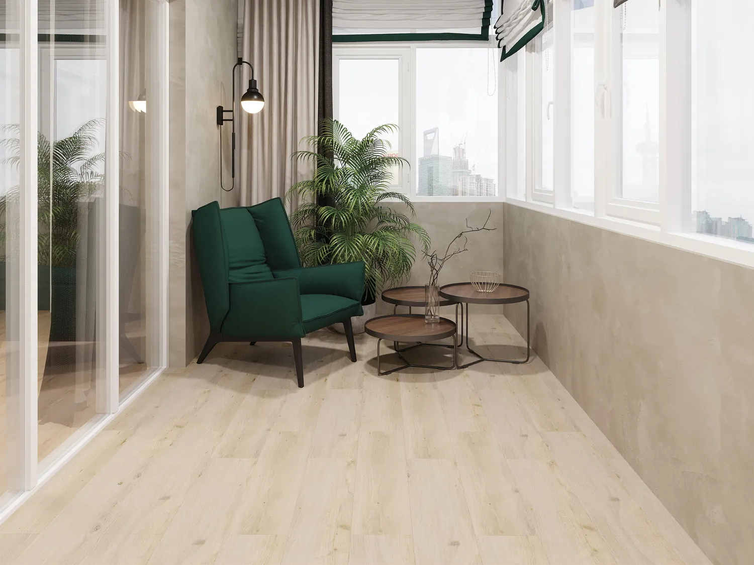 Керамогранит А15987 Natural светло-коричневый ректификат R12 21,8x89,8