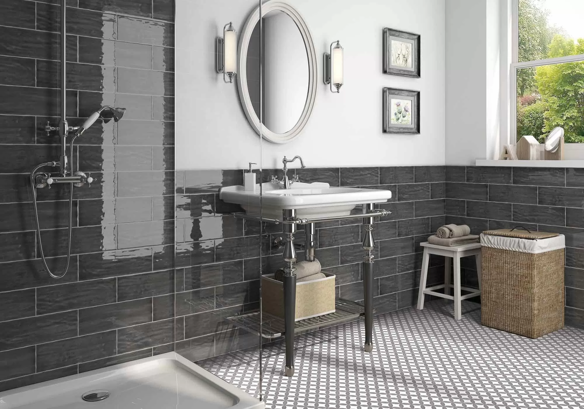 Керамогранит AB3690 District White 20x20