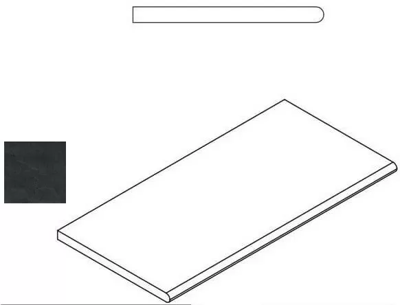 Керамогранит 620090000413 Titanio Bordo Round 30x60