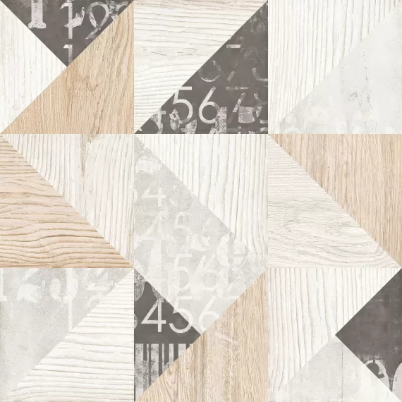 Керамогранит 6246-0049 (6046-0391) Шервуд многоцветный геометрия 45x45