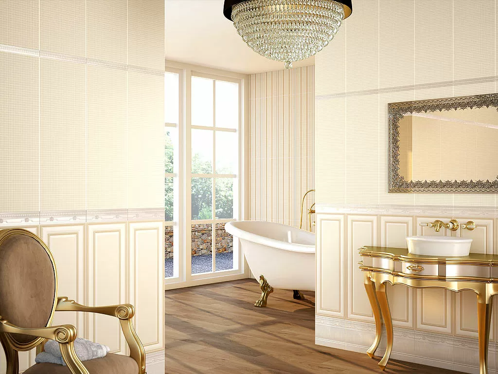Плитка Loire Moldura Candes Ivory 5x25