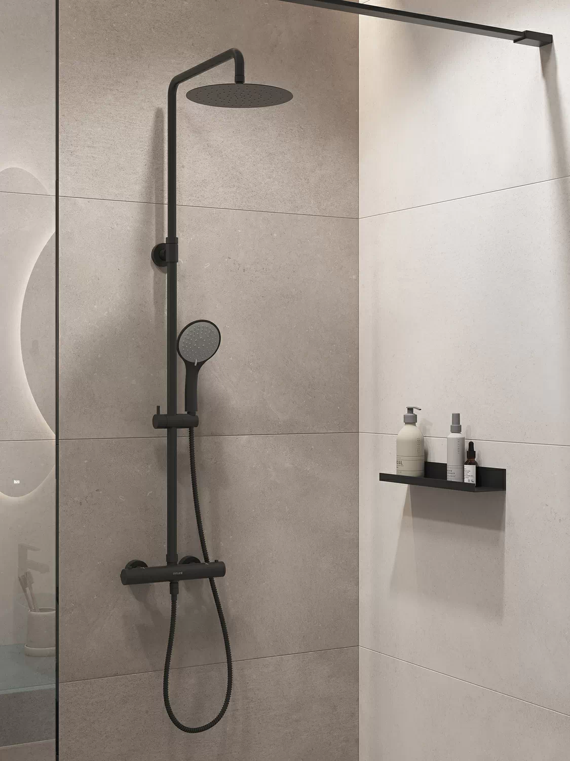 Керамогранит 17122 Soft Concrete светло-серый ректификат 60x120