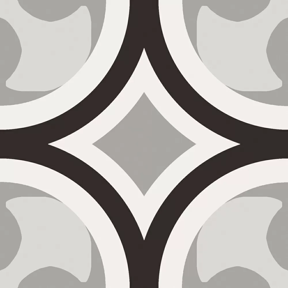 Керамогранит Patchwork black&white Mix 20x20