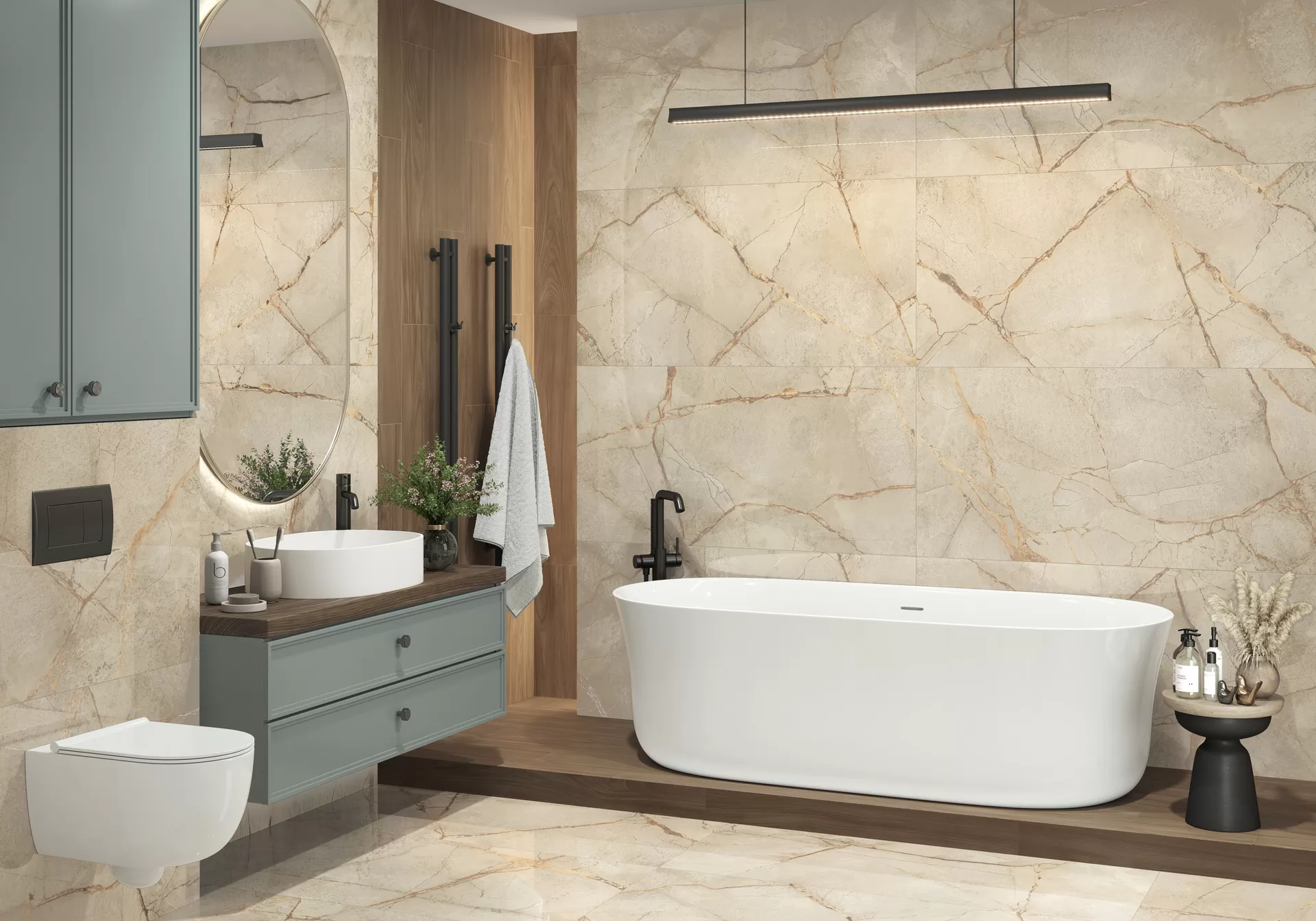 Керамогранит 60120PEC15P Special Marmo Gray полированный 600x1200x7