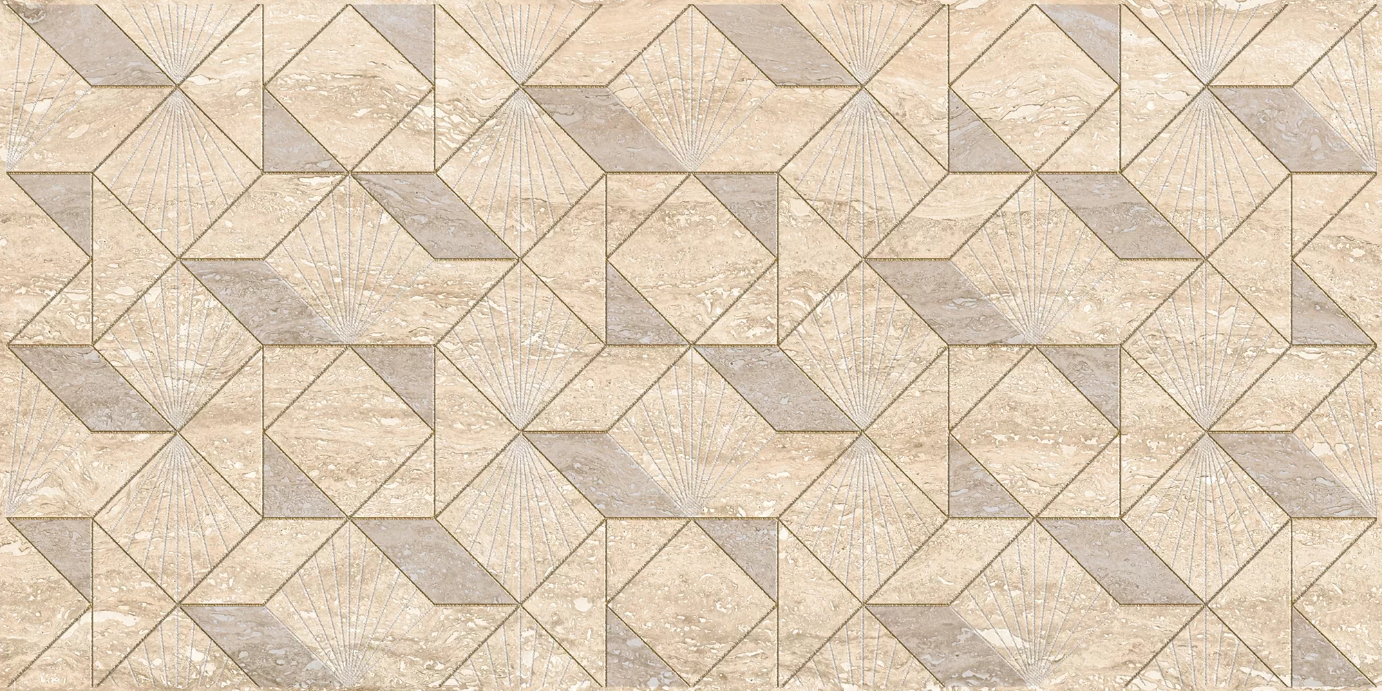 Плитка 587122003 Декор Ascoli Beige Diamond 31.5х63