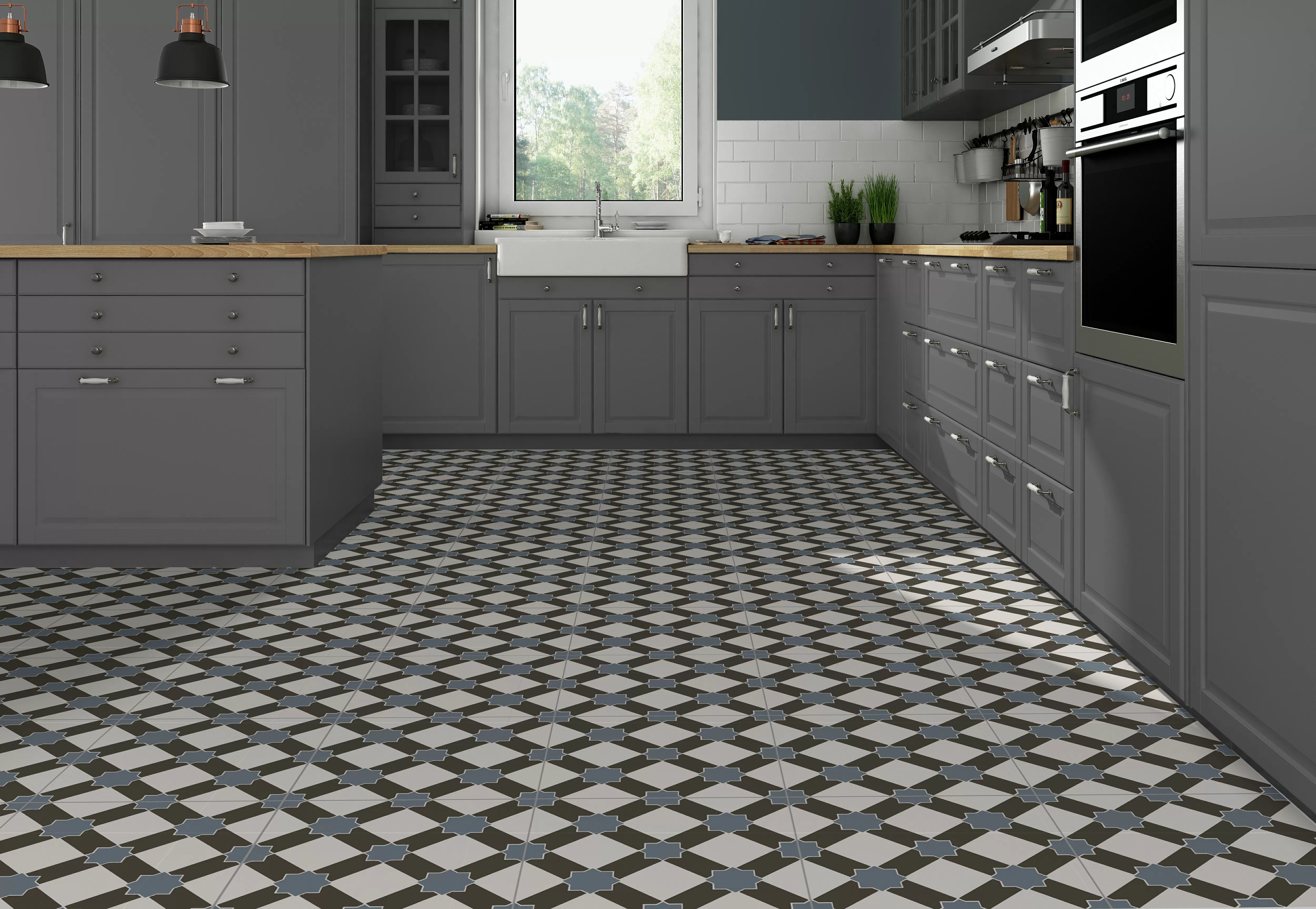 Керамогранит Brighton Grey 45x45