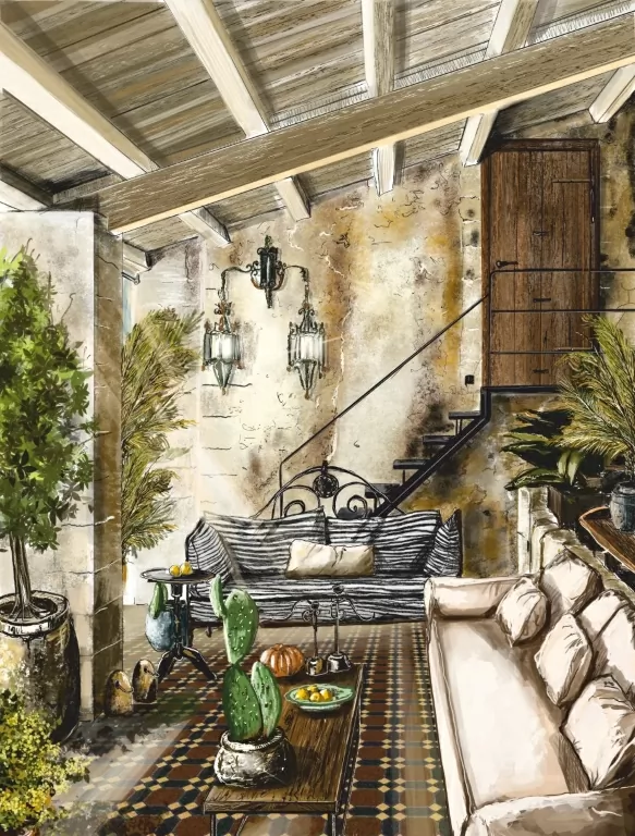 Керамогранит Бордюр Изабель (06/19/15) 41.7x14.4