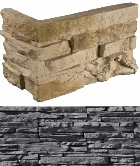 Искусственный камень 109-85/R Кросс Фелл угловой 7х25,5x10 (6х15,5x10)