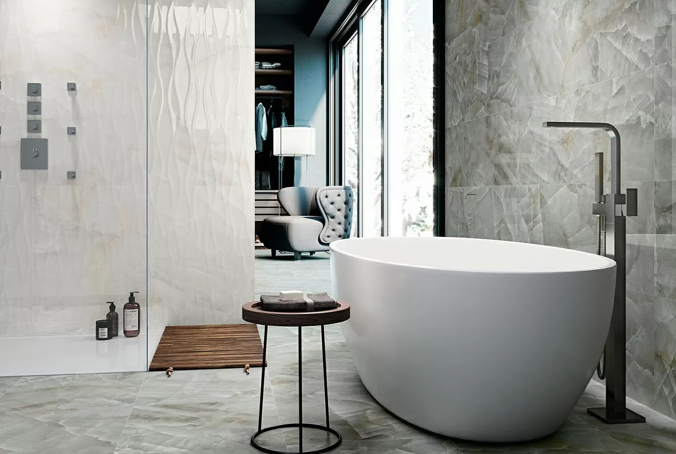 Плитка 1217 MONACO GREY RET 40x120