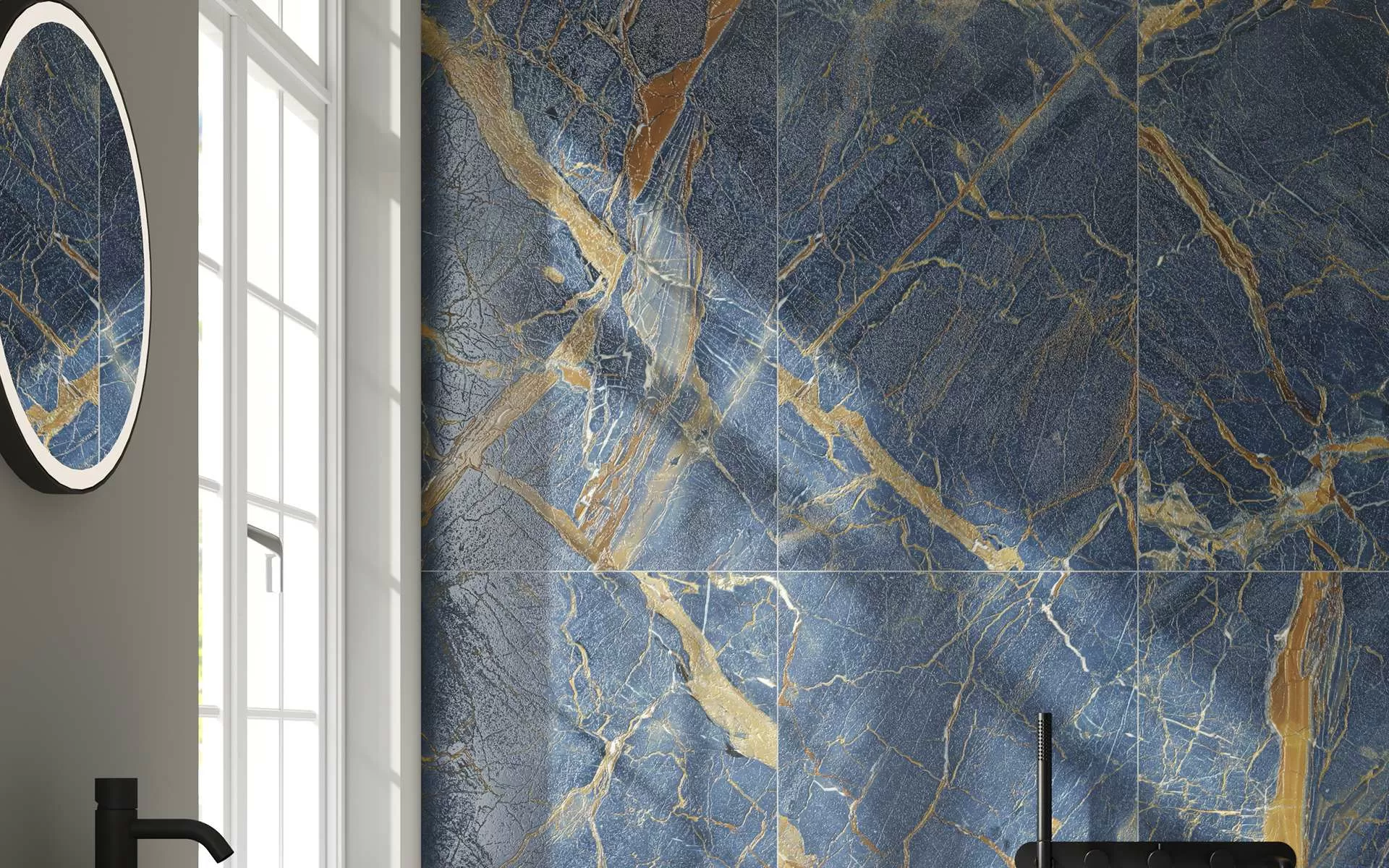 Керамогранит BARI синий Ретт. 60х120