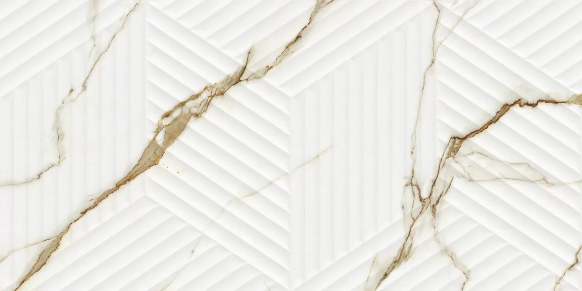 Плитка LE63063A-F53 Bianco Carrara Oro Cubo Rectificado 30х60