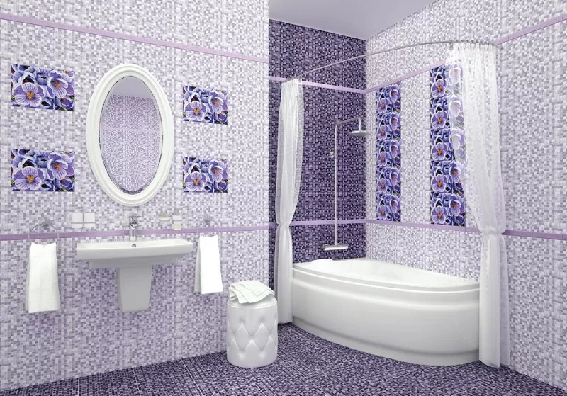 Плитка GL7H221 Motive Glass бордюр сиреневый 4x35