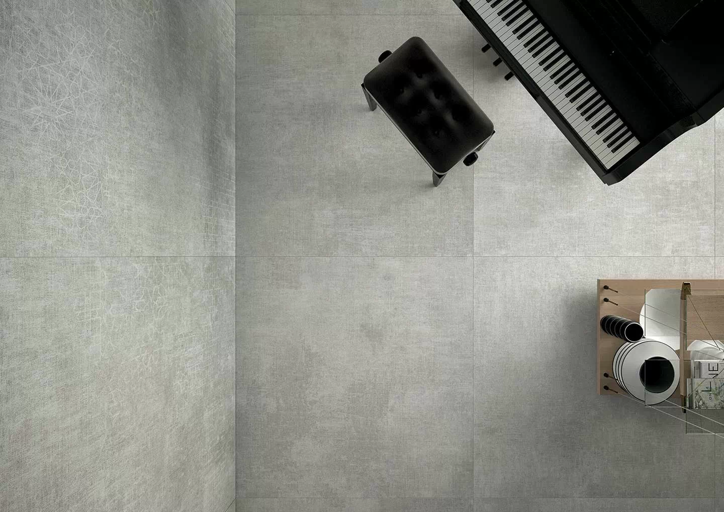 Керамогранит 752612 Tesori Decoro Monile Grigio Semp. 6mm 120x240