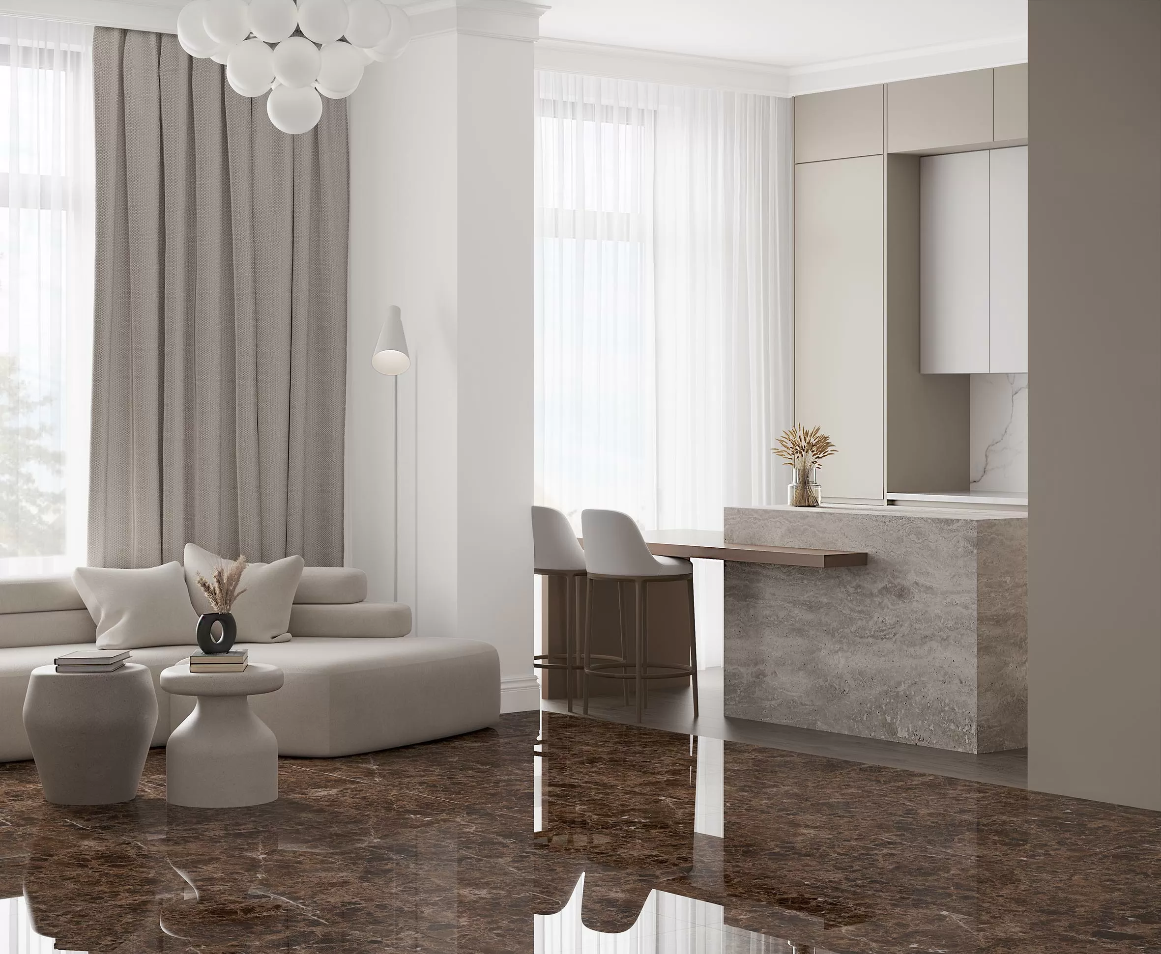 Керамогранит Emperador Brown Полированный 60x60