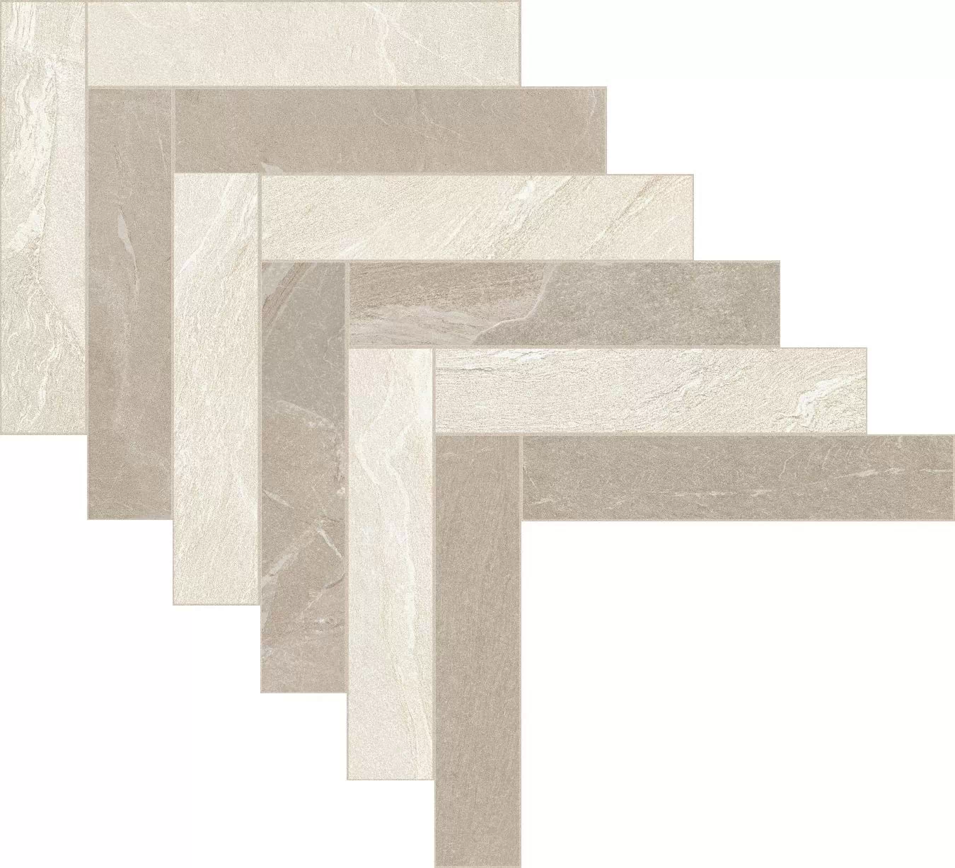 Мозаика 776740 Woodslate Life Arrow Mix 1 Cotton/Dove 44,8x69,5